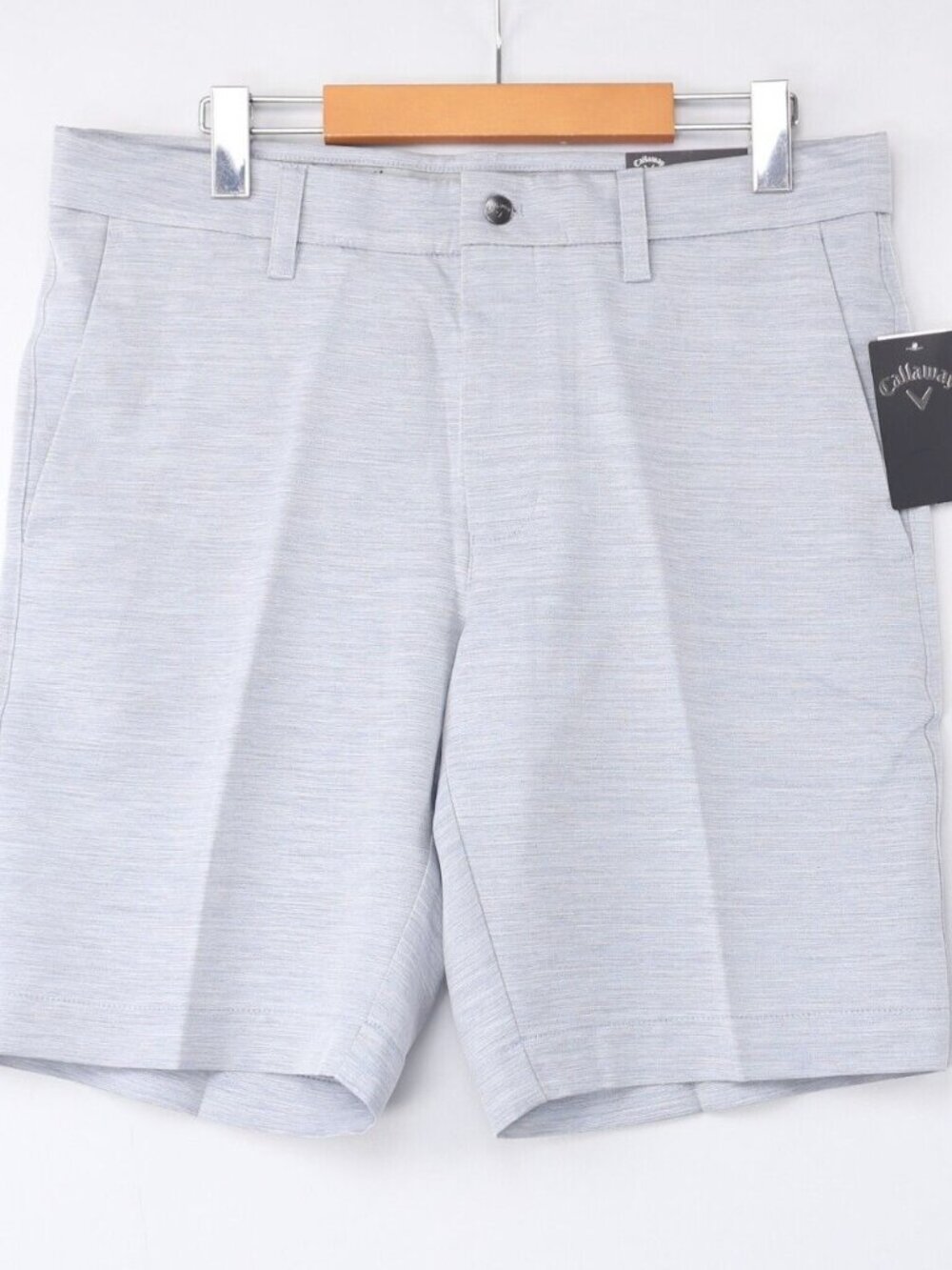 Callaway Mens Golf Shorts Performance Stretch Gray Heather Opti Dri UPF Sz NWT